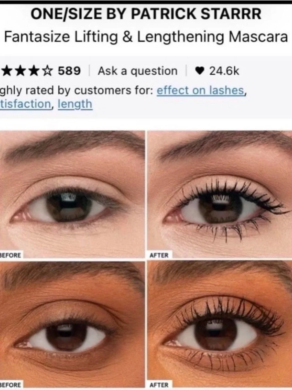 NWT ONE/SIZE  (One Size) “Fantasize” Mascara
